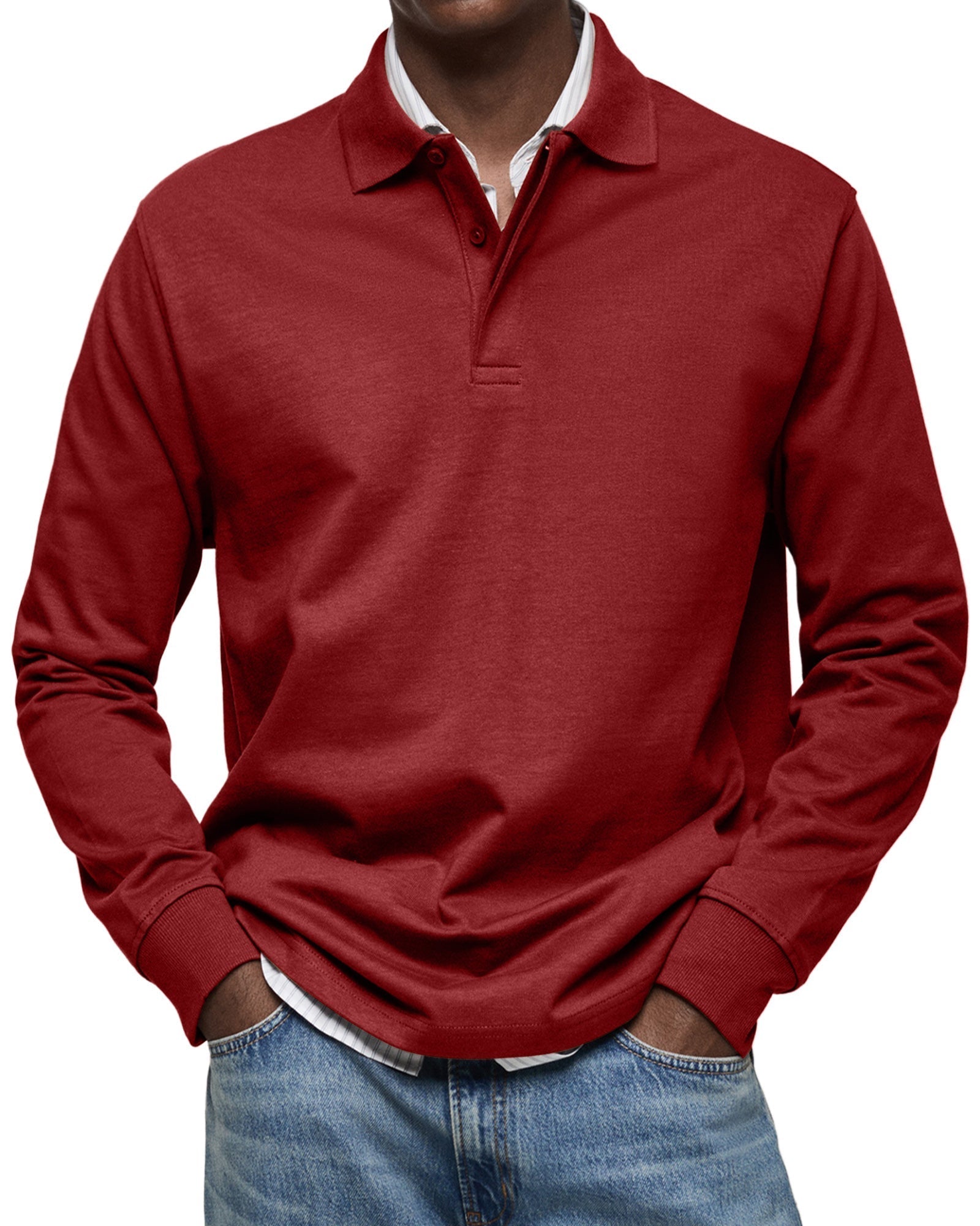 POLO DE LUJO DE MANGAS LARGAS