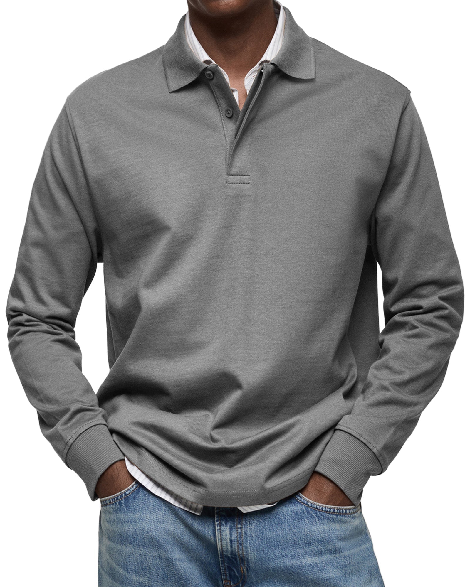 POLO DE LUJO DE MANGAS LARGAS