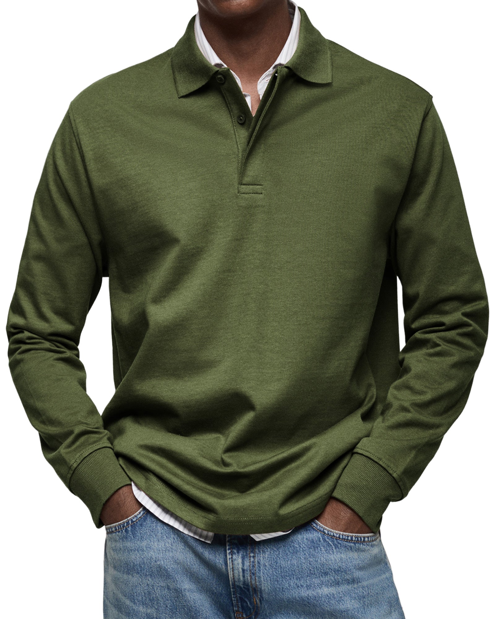 POLO DE LUJO DE MANGAS LARGAS