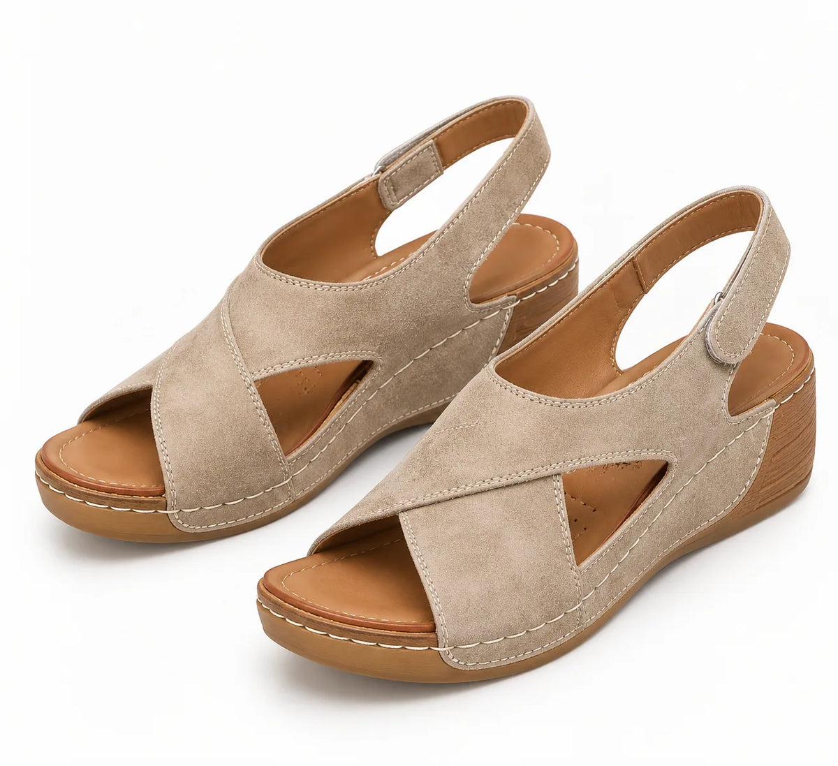 Angelina™ | Sandalias de Ante con Plantilla Confort