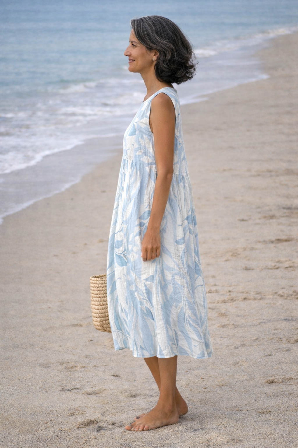 Alegría™ | Vestido Midi Estampado Hojas