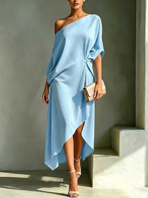 Camila – Vestido elegante asimétrico