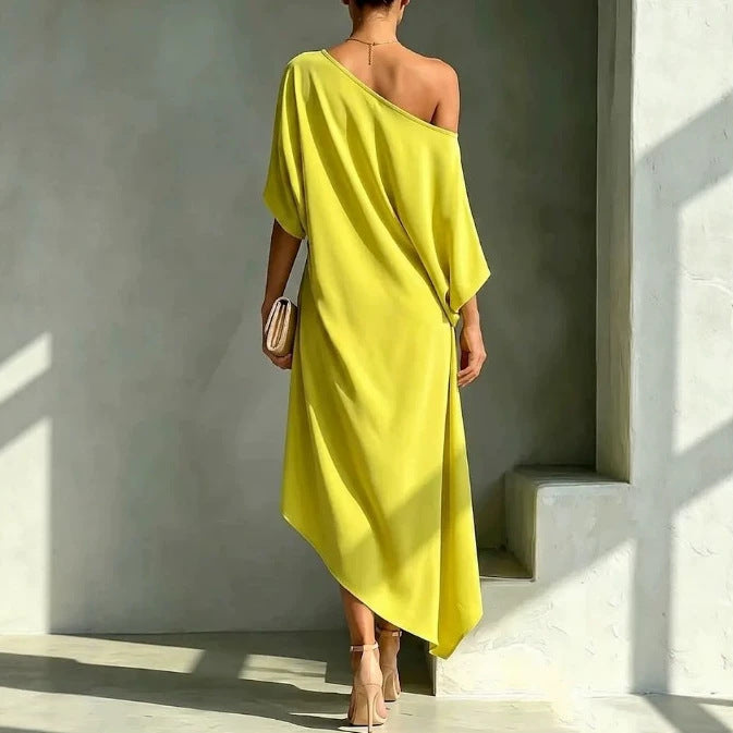 Camila – Vestido elegante asimétrico