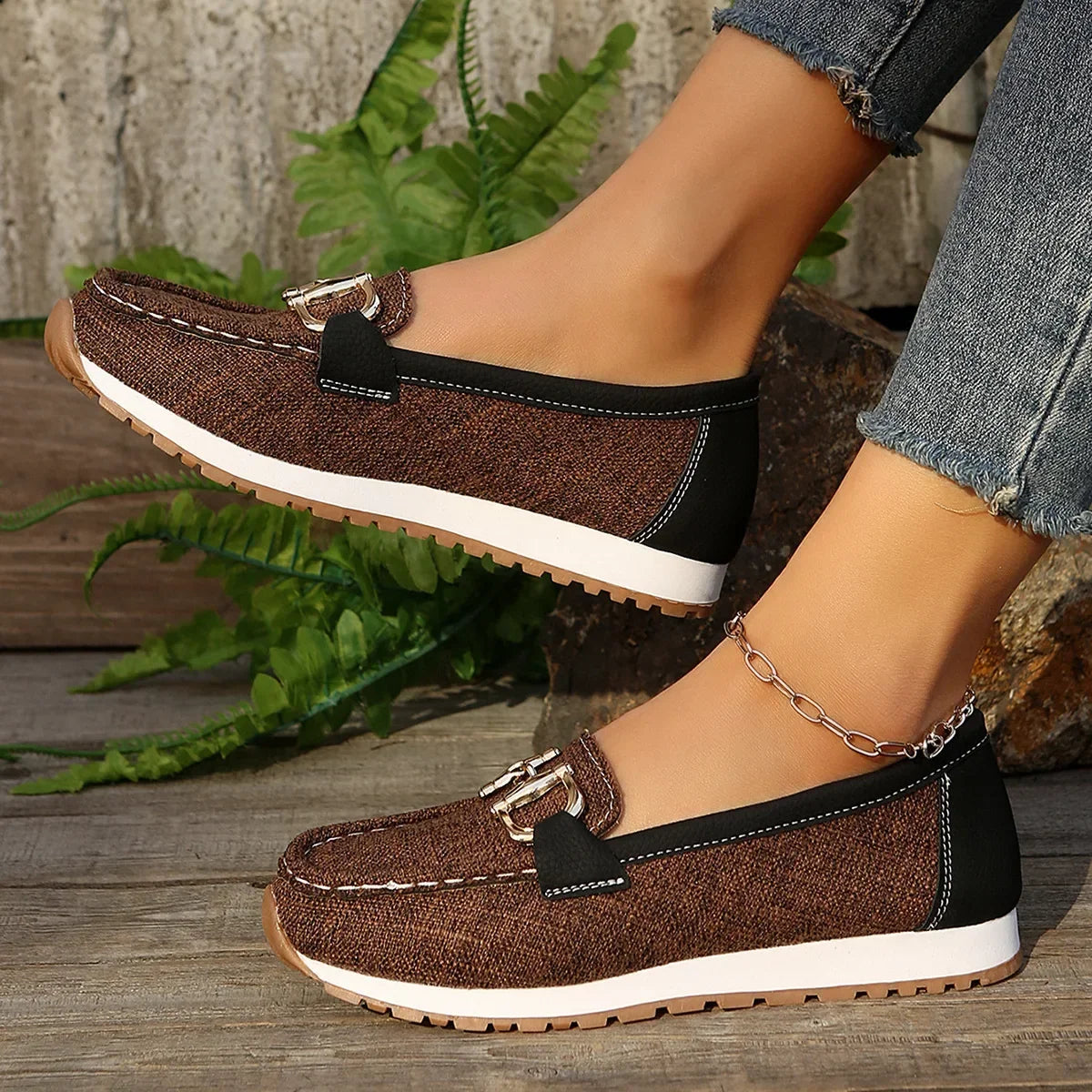 Rosa | Mocasines finos elegantes.