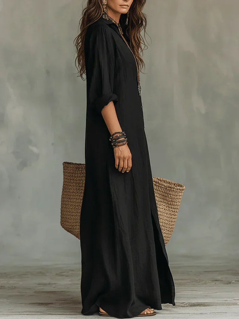 ALBA | Vestido maxi cómodo y elegante con silueta favorecedora