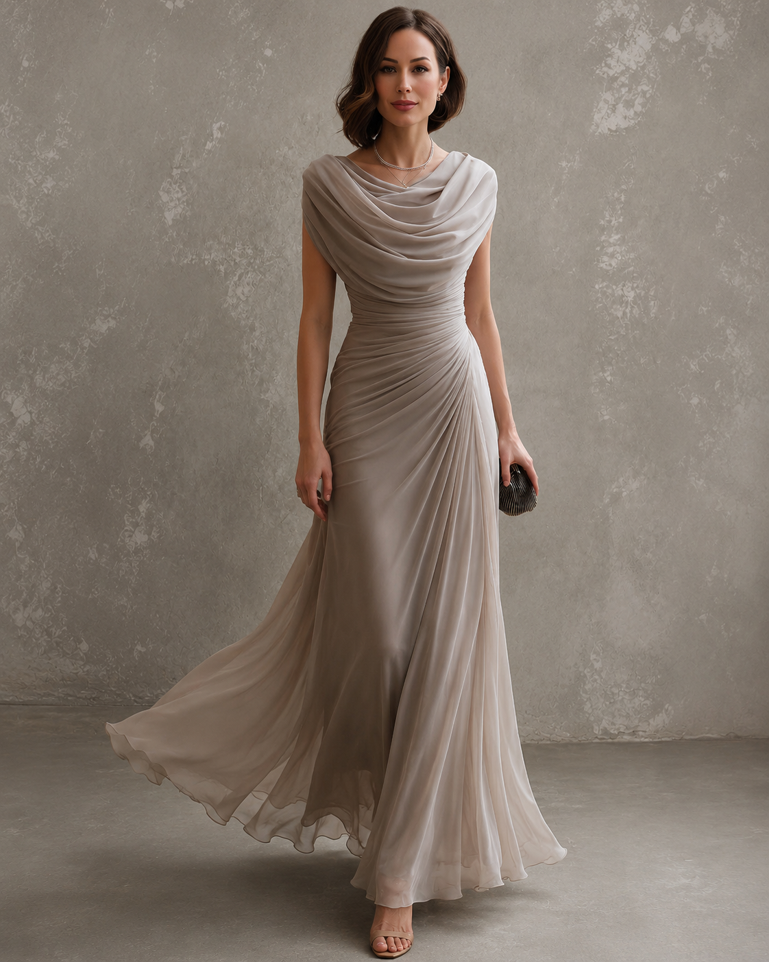 Julienne | Robe Maxi Drapée Élégante