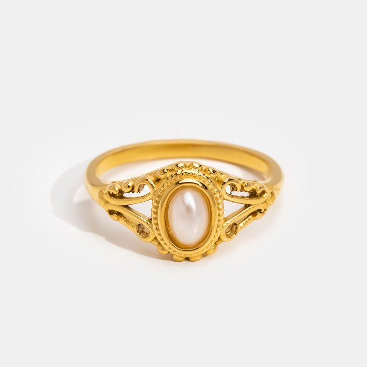 Basilia - Anillo de Perlas Vintage