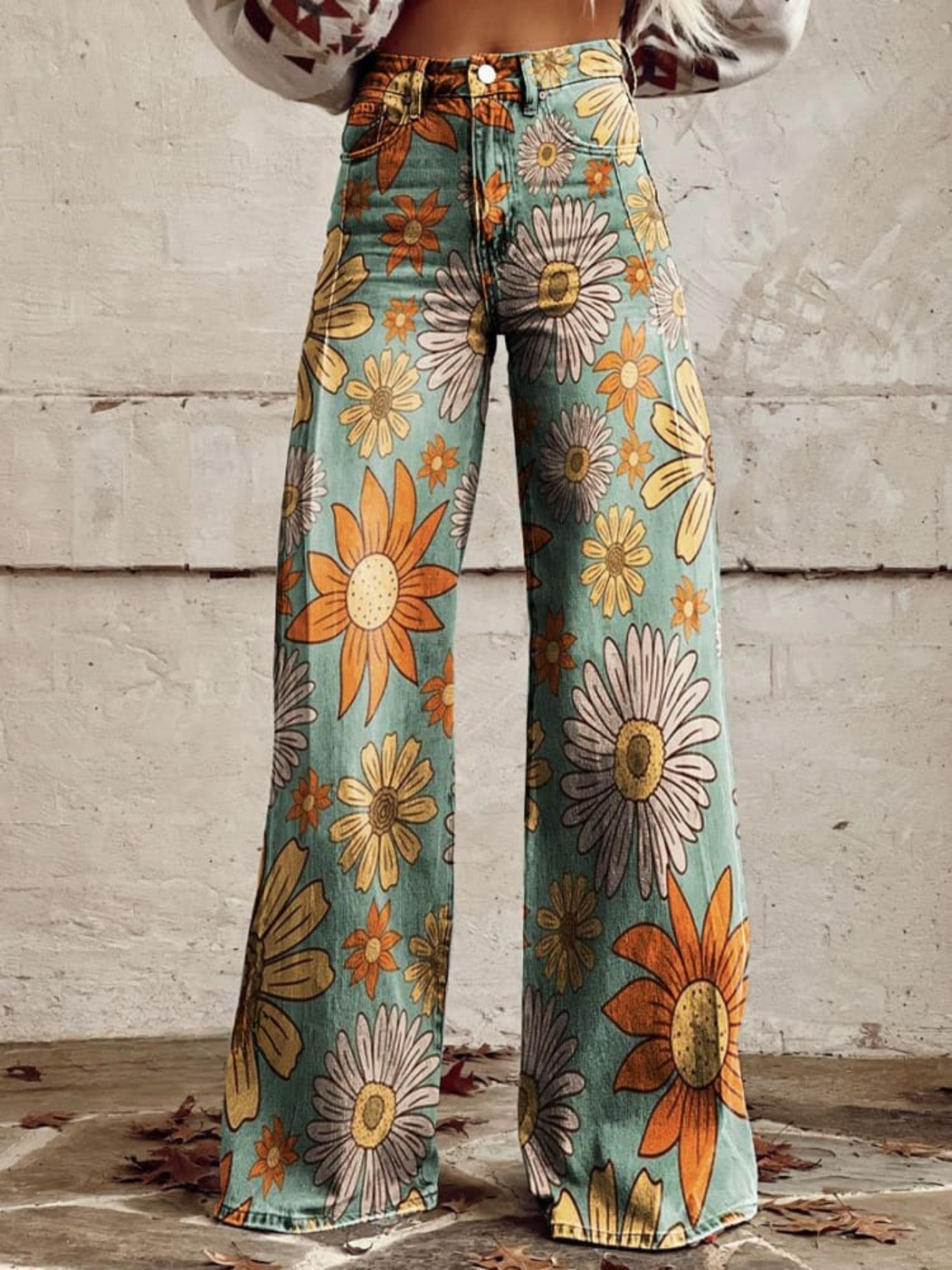 NAYORA™ | Pantalones Palazzo Florales