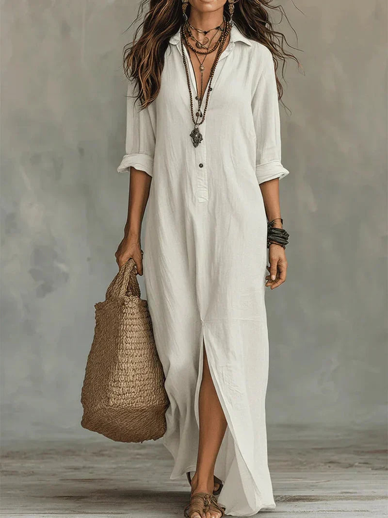 ALBA | Vestido maxi cómodo y elegante con silueta favorecedora