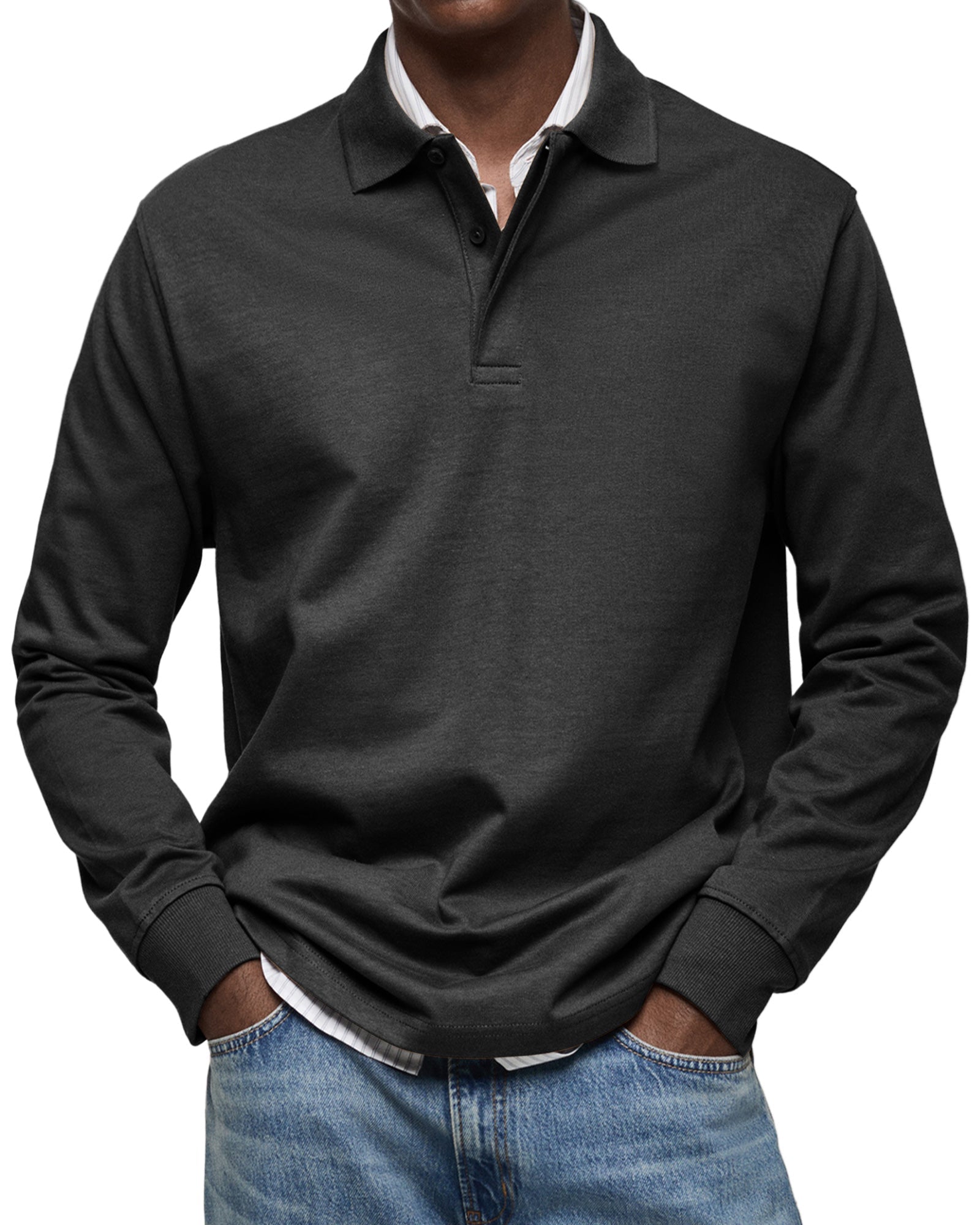 POLO DE LUJO DE MANGAS LARGAS
