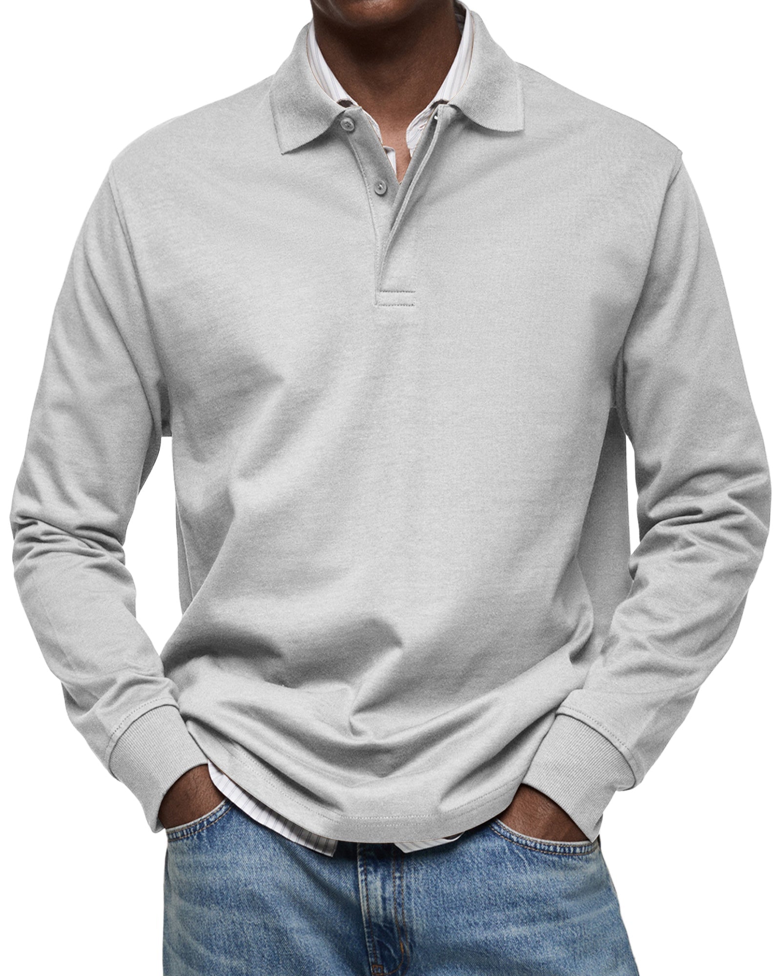 POLO DE LUJO DE MANGAS LARGAS