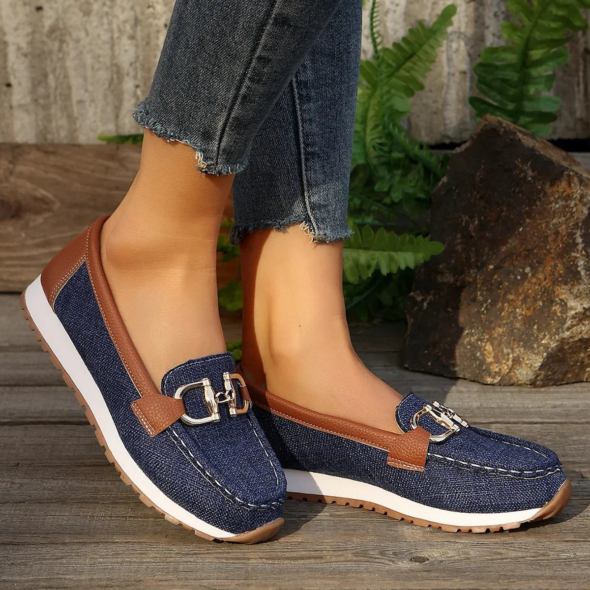 Rosa | Mocasines finos elegantes.