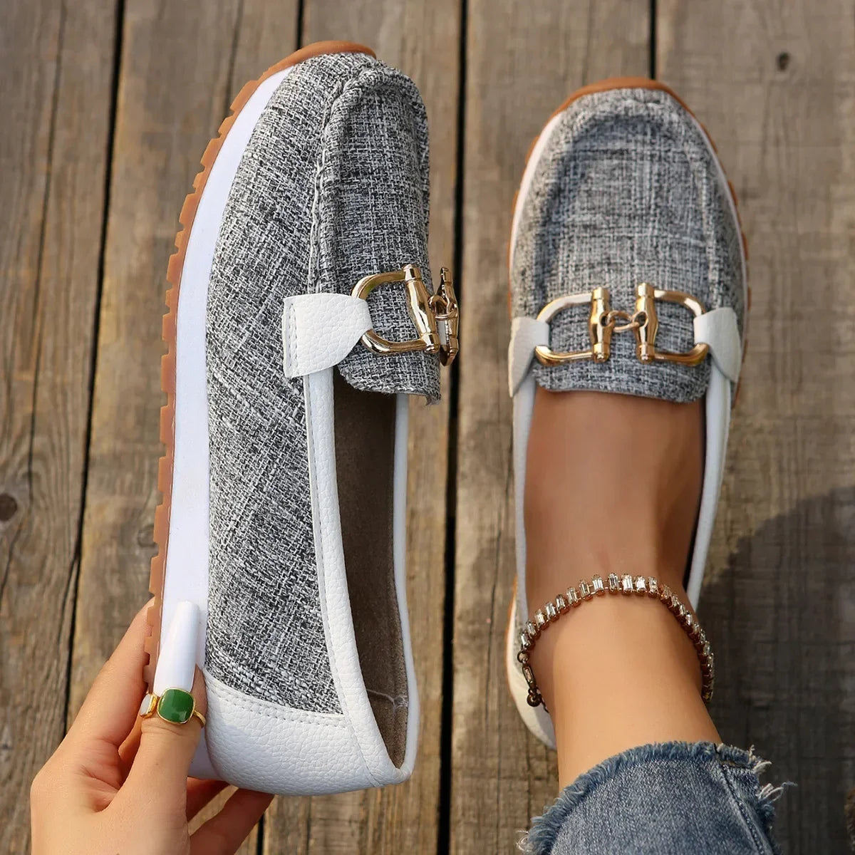 Rosa | Mocasines finos elegantes.