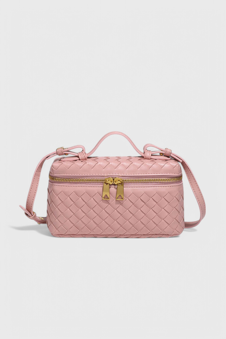 Milla | Bolso Mini Woven con Accesorios Dorados