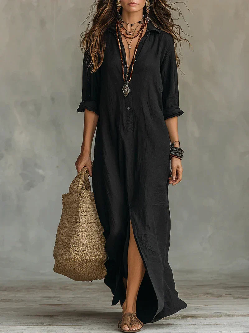 ALBA | Vestido maxi cómodo y elegante con silueta favorecedora