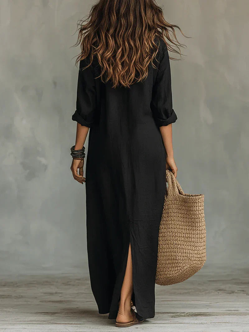 ALBA | Vestido maxi cómodo y elegante con silueta favorecedora