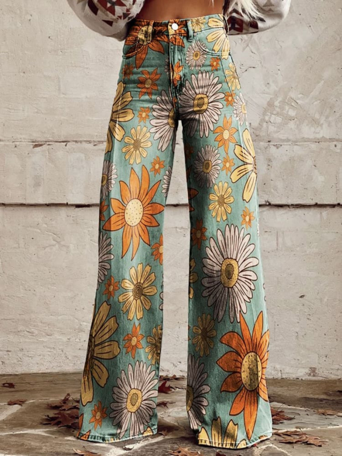 NAYORA™ | Pantalones Palazzo Florales