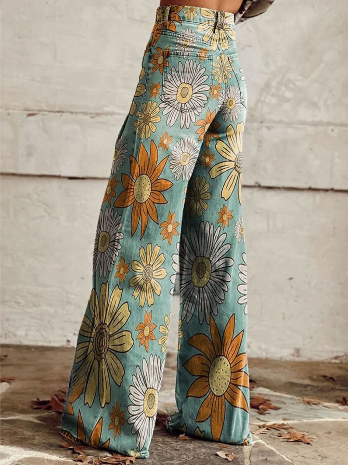 NAYORA™ | Pantalones Palazzo Florales