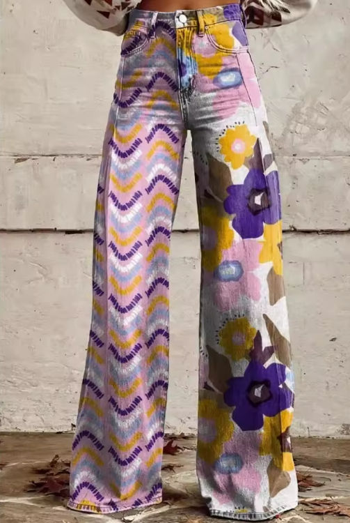 CALVIRA™ | Pantalones Estampados Holgados Casuales