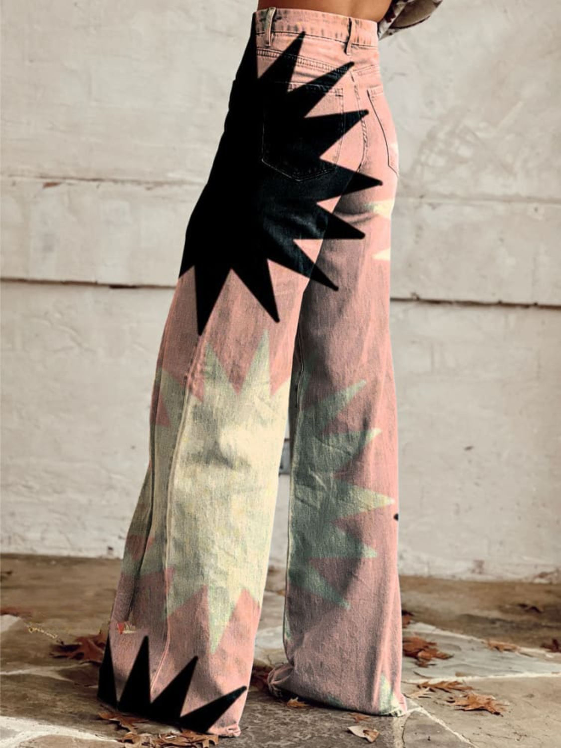 TULVIA™ | Pantalones Bohemios Elegantes Estampado Rosa