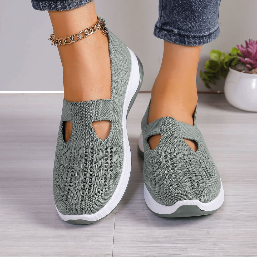 AZELIA™ | Zapatillas Slip-On con Amortiguación de Máxima Comodidad
