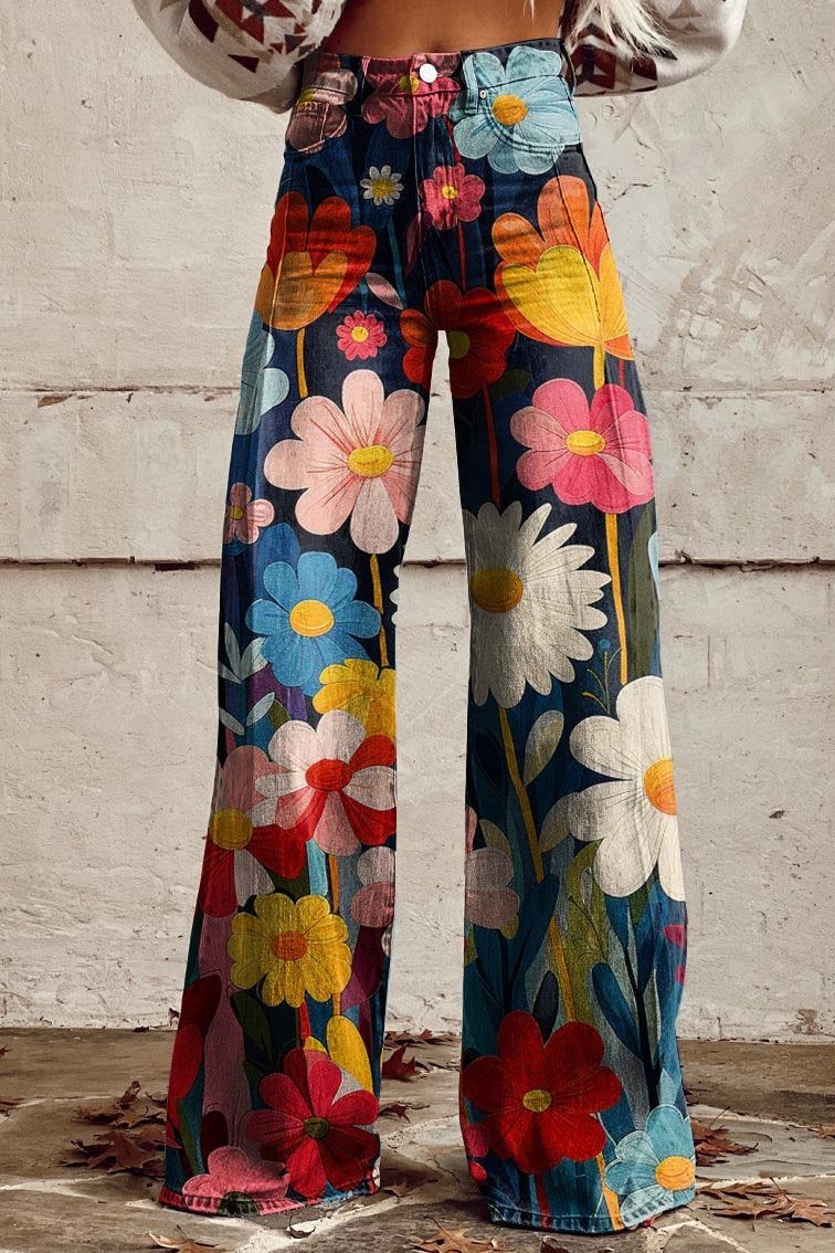 Nerea | Pantalones boho flores